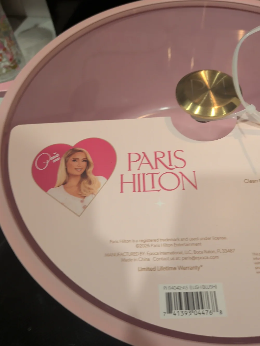 Paris Hilton Pink Dutch Oven with Gold Knob